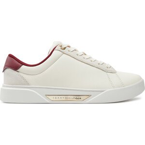 Sneakersy Tommy Hilfiger Chic Court Sneaker FW0FW08123 Bílá