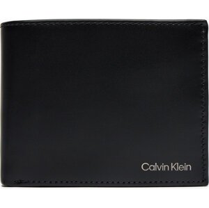 Velká pánská peněženka Calvin Klein Ck Smooth Trifold 10Cc W/Coi K50K512078 Černá