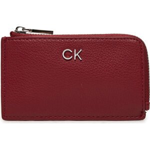 Pouzdro na kreditní karty Calvin Klein Ck Daily Zip Cardholder W/Chain K60K612281 Červená