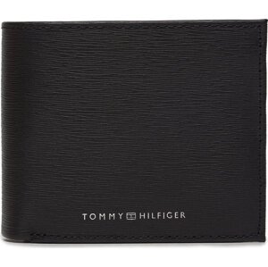 Velká pánská peněženka Tommy Hilfiger Plaque Cc And Coin AM0AM12515 Černá