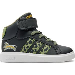 Sneakersy adidas Grand Court Mid Lionking K IF4094 Černá