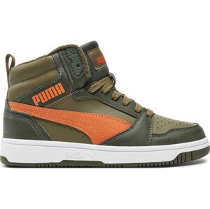 Sneakersy Puma Rebound V6 Mid Wtr Jr 394685 05 Khaki