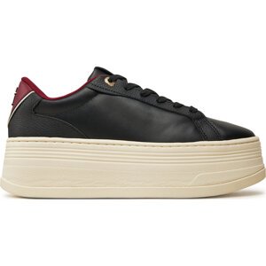 Sneakersy Tommy Hilfiger Th Platform Sneaker Triangle FW0FW08115 Černá