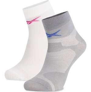 Sada 2 párů nízkých ponožek unisex Reebok R0403-SS24 (2-pack) Bílá