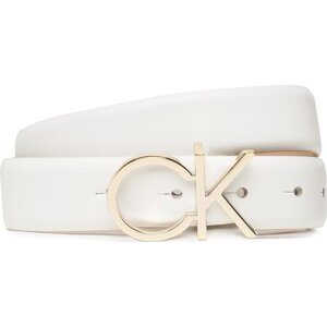 Dámský pásek Calvin Klein Re-Lock Ck Logo Belt K60K610157 Bílá