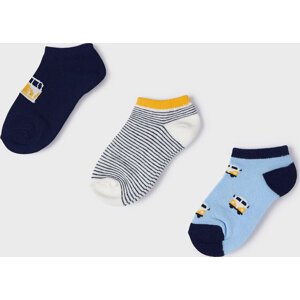 Sada 3 párů dětských nízkých ponožek Mayoral 10464 Barevná