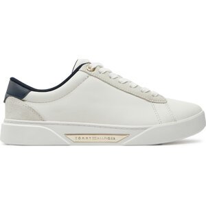 Sneakersy Tommy Hilfiger Chic Court Sneaker FW0FW08123 Écru