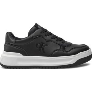 Sneakersy Calvin Klein Jeans Low Cut Lace-Up Sneaker V3A9-80980-1355 S Černá