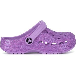 Nazouváky Crocs BAYA GLITTER CLOG 207015-5PR Fialová