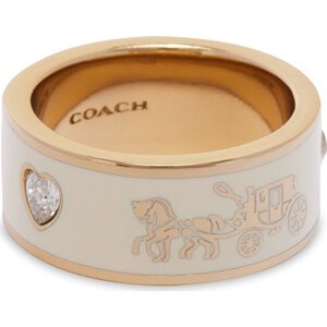 Prstýnek Coach Enamel Horse & Carriage Band Ring 37479034GLD100 Zlatá