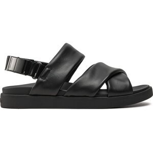 Sandály Calvin Klein Padded Criss Cross Sandal HM0HM01482 Černá