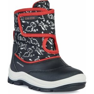 Sněhule Geox B Flanfil Boy B Abx B263VE 0CEFU C0048 S Black/Red