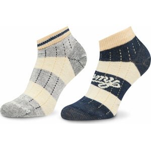 Sada 2 párů dětských nízkých ponožek Tommy Hilfiger 701222667 Navy/Marshmallow 027