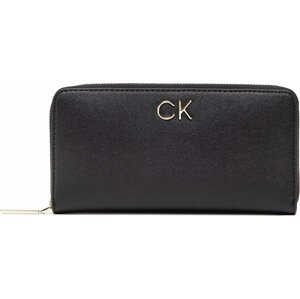Velká dámská peněženka Calvin Klein Re-Lock Z/A Wallet Lg K60K609699 BAX