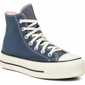 Plátěnky Converse Ctas Lift Hi A03821C Navy/Egret/Sunrise Pink