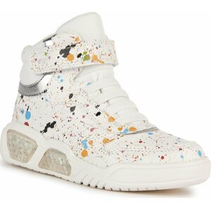Sneakersy Geox J Illuminus Girl J36HPA 00411 C0653 D White/Multicolor