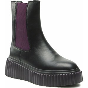 Kotníková obuv s elastickým prvkem Keddo 828126/09-03E Black/Lilac