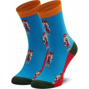 Vysoké dětské ponožky Dots Socks DTS-SX-481-N Modrá