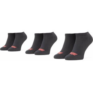 Sada 3 párů nízkých ponožek unisex Levi's® 37157-0175 Jet Black