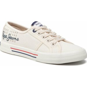 Tenisky Pepe Jeans Brady W Logo PLS31288 Factory White 801