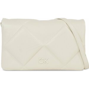Kabelka Calvin Klein Re-Lock Quilt Shoulder Bag K60K611021 Dk Ecru PC4