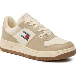 Sneakersy Tommy Jeans Basket Canvas EM0EM01163 Béžová