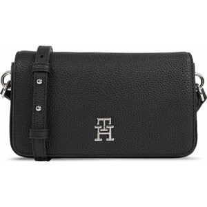 Kabelka Tommy Hilfiger Th Emblem Flap Crossover AW0AW15180 Black BDS