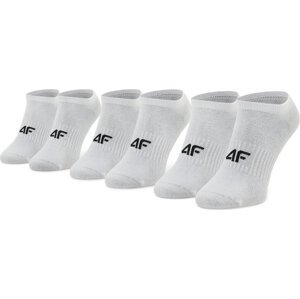 Sada 3 párů dámských vysokých ponožek 4F H4L22-SOD302 Bílá