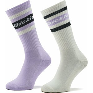 Sada 2 párů pánských vysokých ponožek Dickies Genola DK0A4XD Purple Rose E61