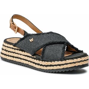 Espadrilky Wrangler Kim Tex Cross WL21635A Black/Pewter 309