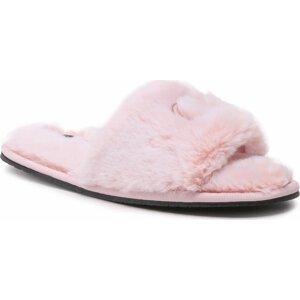 Bačkory Calvin Klein Slipper Sandal Fur HW0HW01226 Pink Bloom TBX
