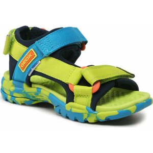 Sandály Geox J Borealis Boy J150RA01511C3346 D Lime/Sky