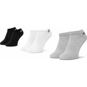 Sada 3 párů nízkých ponožek unisex Reebok Act Corw Low Cut Sock 3P FL5225 White/Black/Mgreyh
