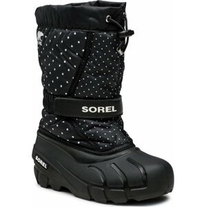 Sněhule Sorel Youth Flurry Print NY3503-010 Black