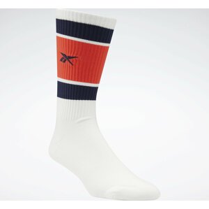 Klasické ponožky Unisex Reebok Classics Basketball Socks HF8408 white/vector navy/dynamic red