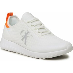 Sneakersy Calvin Klein Jeans Sporty Runner Eva Slipon Mesh YM0YM00627 White/Creamy White 0K6