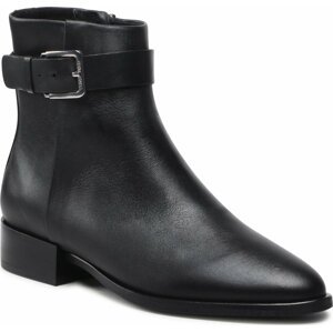 Polokozačky Calvin Klein Almond Ankle Boot W Hw-Lth HW0HW01303 Ck Black BAX
