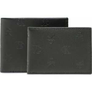 Velká pánská peněženka Calvin Klein Jeans Monogram Soft Bifold+Card Aop K50K510438 0GJ