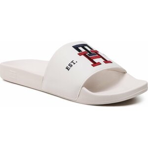 Nazouváky Tommy Hilfiger Th Embroidery Pool Slide FM0FM04465 Weathered White AC0