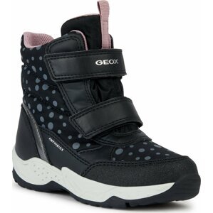 Sněhule Geox J Sentiero Girl B Ab J36FVC 0MNNF C9244 M Black/Dk Silver