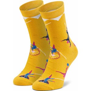 Klasické ponožky Unisex Dots Socks DTS-SX-441-Y Žlutá