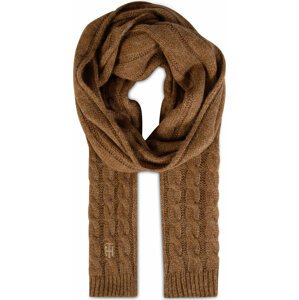 Šál Tommy Hilfiger Th Timeless Scarf Cable AW0AW14011 GW8