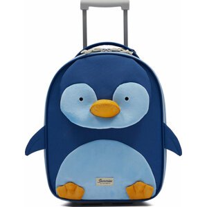 Malý textilní kufr Samsonite Happy Sammies Eco 142471-9675-1CNU Penguin Peter