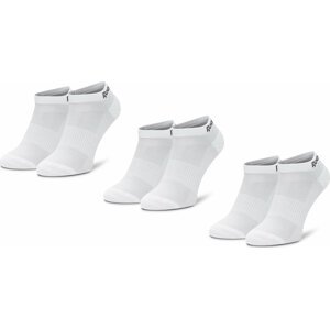 Sada 3 párů nízkých ponožek unisex Reebok Te Low Cut Sock 3P GH0409 White