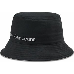 Klobouk Calvin Klein Jeans Logo Bucket IU0IU00252 Black BEH