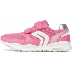 Sneakersy Geox J Pavel Girl J048CA01454C8241 D Dk Pink/White