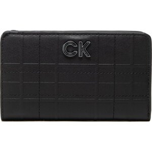 Velká dámská peněženka Calvin Klein Re-Lock Bifold French Wllt Quilt K60K609700 BAX