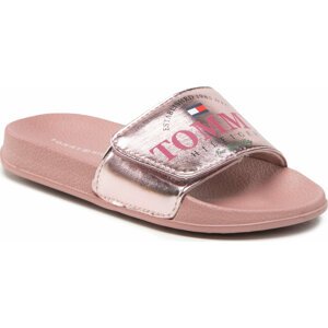 Nazouváky Tommy Hilfiger Maxi Velcro Pool Slide T3A0-32443-1367 M Rose Gold 341