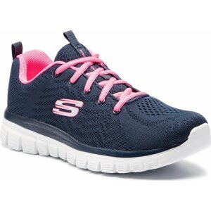 Boty Skechers Get Connected 12615/NVHP Navy/Hot Pink