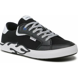 Sneakersy Geox J Alphabeet Boy J35HLA01054C0127 D Black/White